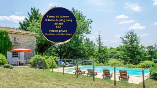Montaigu-de-Quercy House | 2 Maisons de charme avec piscine- en campagne -billard