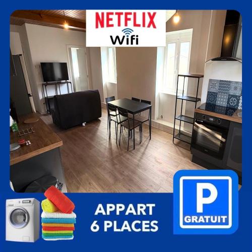 Noiretable Apartment | 27 CHIC & COSY NOIRETABLE F2 55m2 WIFI SMART TV NETFLIX