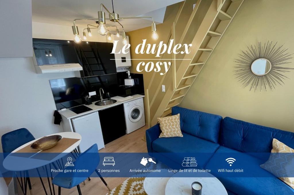 Nord - Gare Apartment | A la Clef - Duplex cosy proche gare et centre - Idéal PRO & Couple - WIFI
