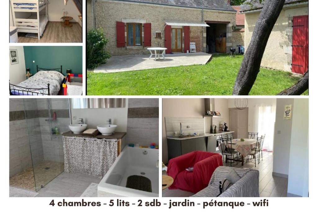 Argy House | Argy Maison 4 chb-8pers-wifi-jardin-pétanque