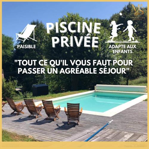 Saint-Paul-la-Roche House | Aux Cotés des Chenes Piscine et Nature