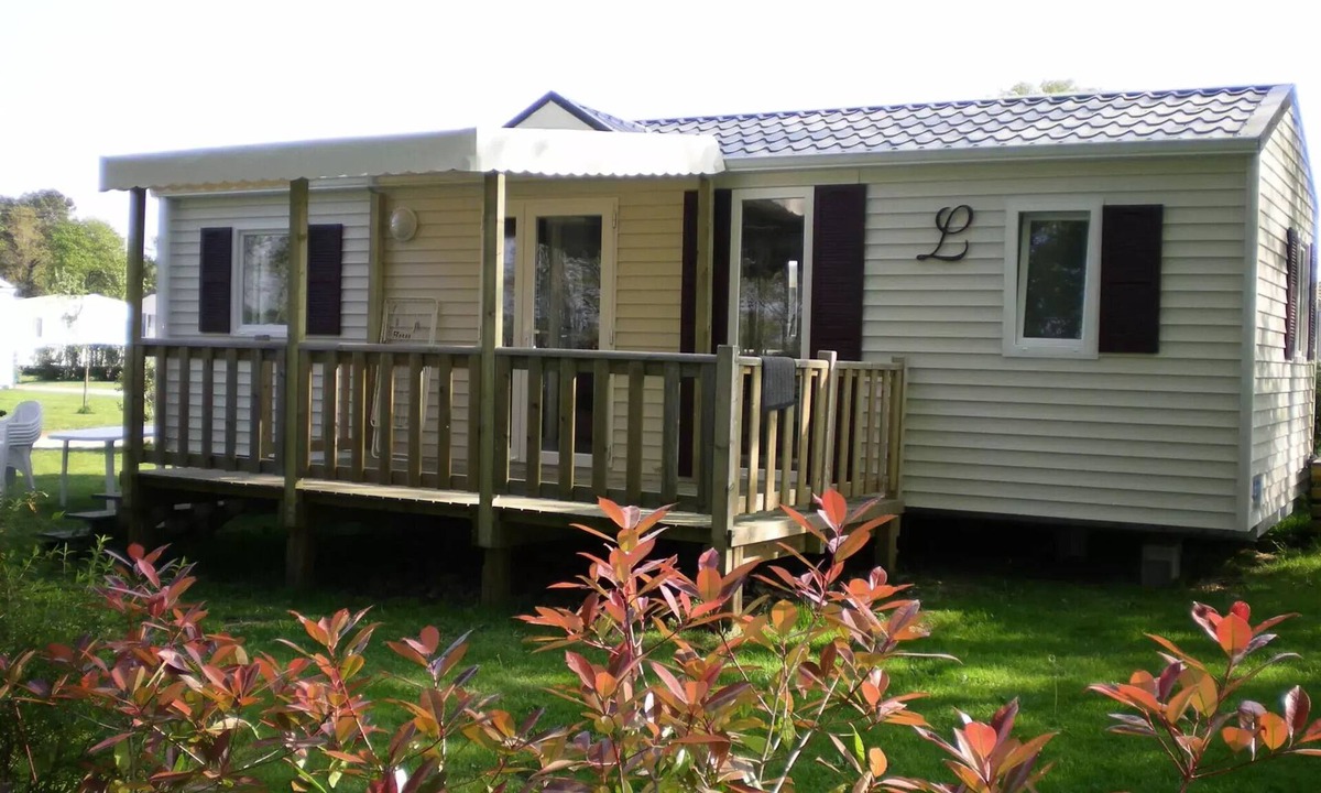 Pont-Scorff House | Camping Entre Terre et Mer * - Eco mobile home (3 bedrooms) 6 people
