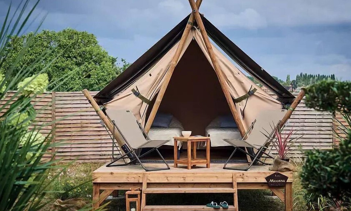 Saint-Nicolas des Eaux House | Camping Le Clos du Blavet * - Lodge Moorea 1 room 2 people Without sanitary facilities