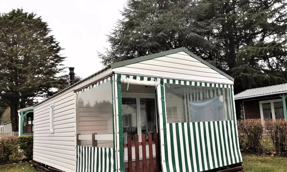 Saint-Nicolas des Eaux House | Camping Le Clos du Blavet * - Mobil home LONDON 24m2/2 bedrooms - covered terrace 4 people