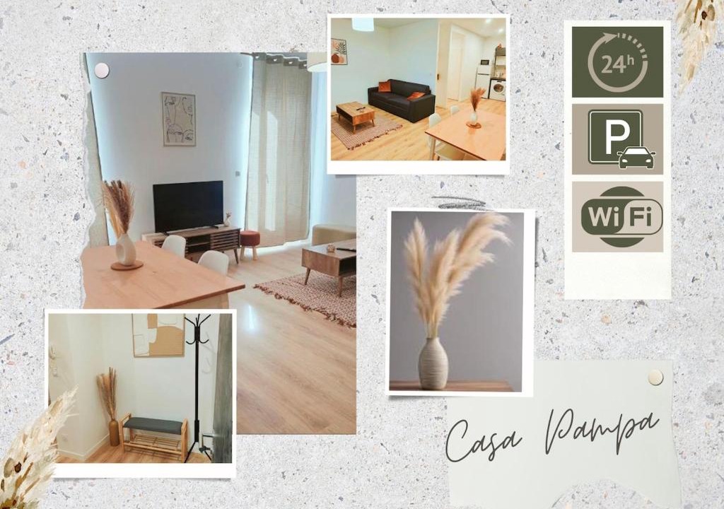Clermont-Ferrand Apartment | Casa Pampa 4 pers Parking check-in 24sur24 wifi