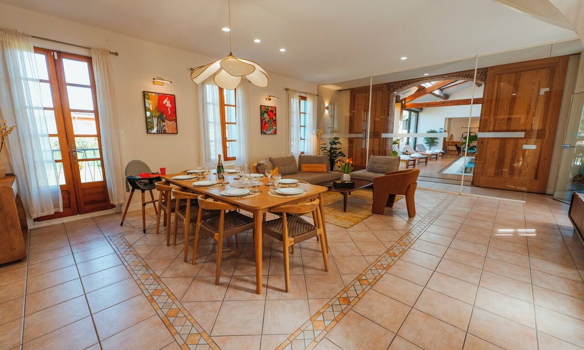 Amelie-les-Bains-Palalda House | Casa Vamaë: Indoor Pool, Movie Theater, and Garden