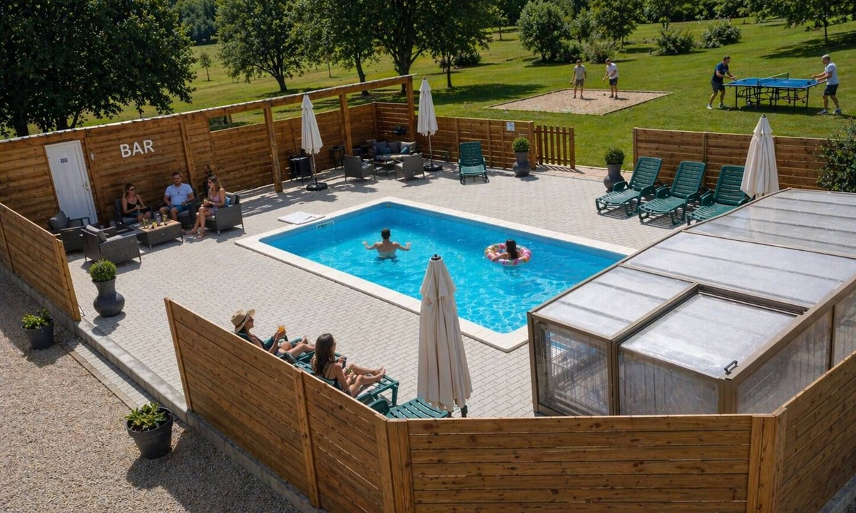 Soudan House | Châteaubriant Cottage Large family stay & pool access –Les Gîtes du Petit Marcel