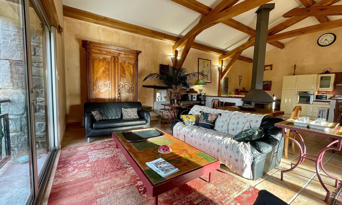 Retournac Cottage | Charming Cottage with Panoramic Valley Views, Fireplace, and Baby Equipment in Tranquil Village