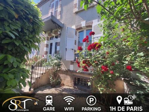 Montereau-Fault-Yonne House | Chez Clémentine - Maison Bourgeoise- Gare - Wi-Fi - Parking