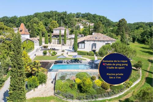 Valprionde House | Domaine de la Roque à la campagne BBQ ping pong-piscine prviée chauffée