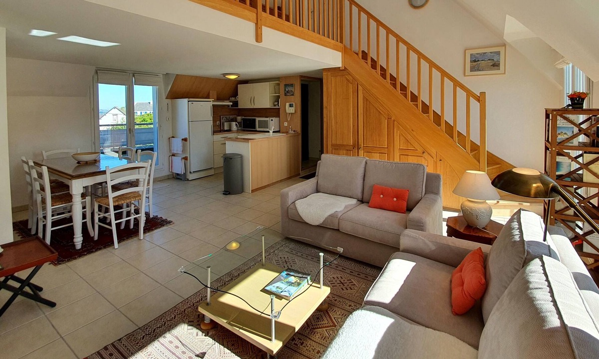Carantec Apartment | Duplex Villa Porspol - Terrace with sea view