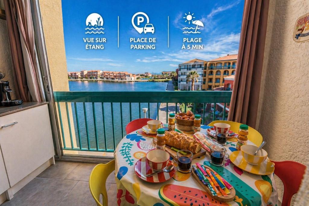 Le Barcares Apartment | Escapade Marine - Vue Etang - Place de parking privé - Plage à 5 min