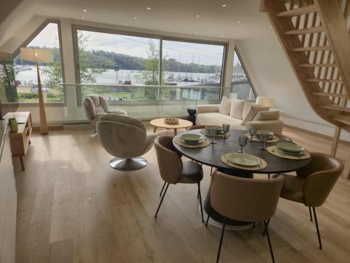 Lezardrieux Apartment | Exceptional duplex with harbor view 3 bedrooms