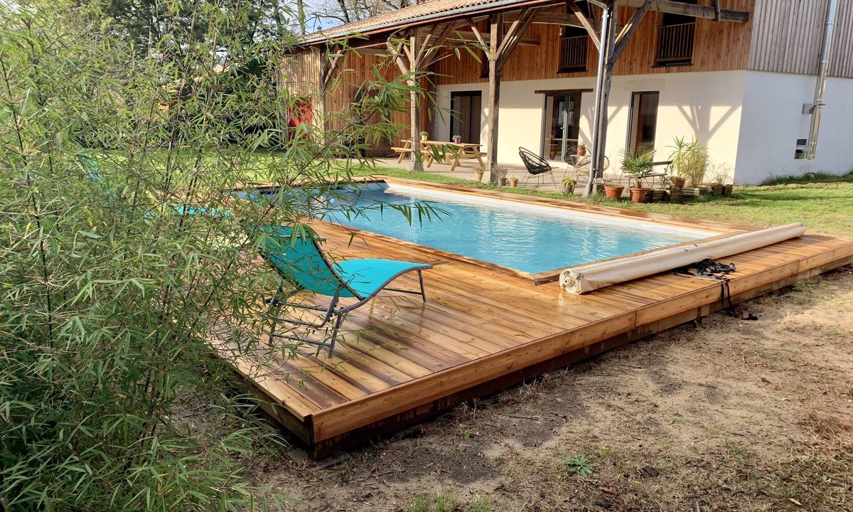 Salles House | Gîte de la Bleauaude, Classé 3 Avec Piscine à 20 Minutes du Bassin D'arcachon