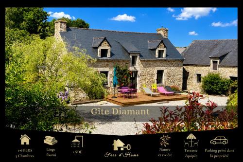 Arzano House | Gîte Diamant, Vallée du Scorff, Nature, Bien-être, 6 personnes