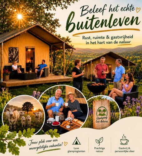 Cronat House | Glamping Les Arbres, Luxe Safaritent met zwembad