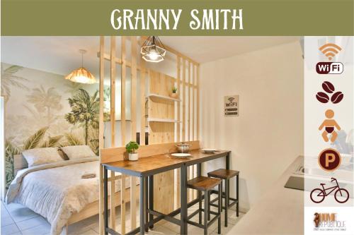 Auxerre Apartment | Granny Smith - Homerepublique - Studio paisible, parking gratuit, emplacement vélo - Village Vaux 3 minutes Auxerre