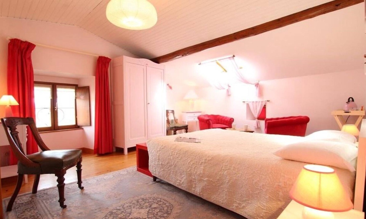 Polignac Bed & Breakfast | Guest Room “Chambre Églantine” with Shared Terrace, Garden, and Wi-Fi