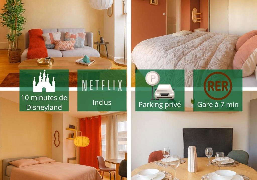 Bussy-Saint-Georges Apartment | Heaven Loft - proche RER A - DISNEY LAND