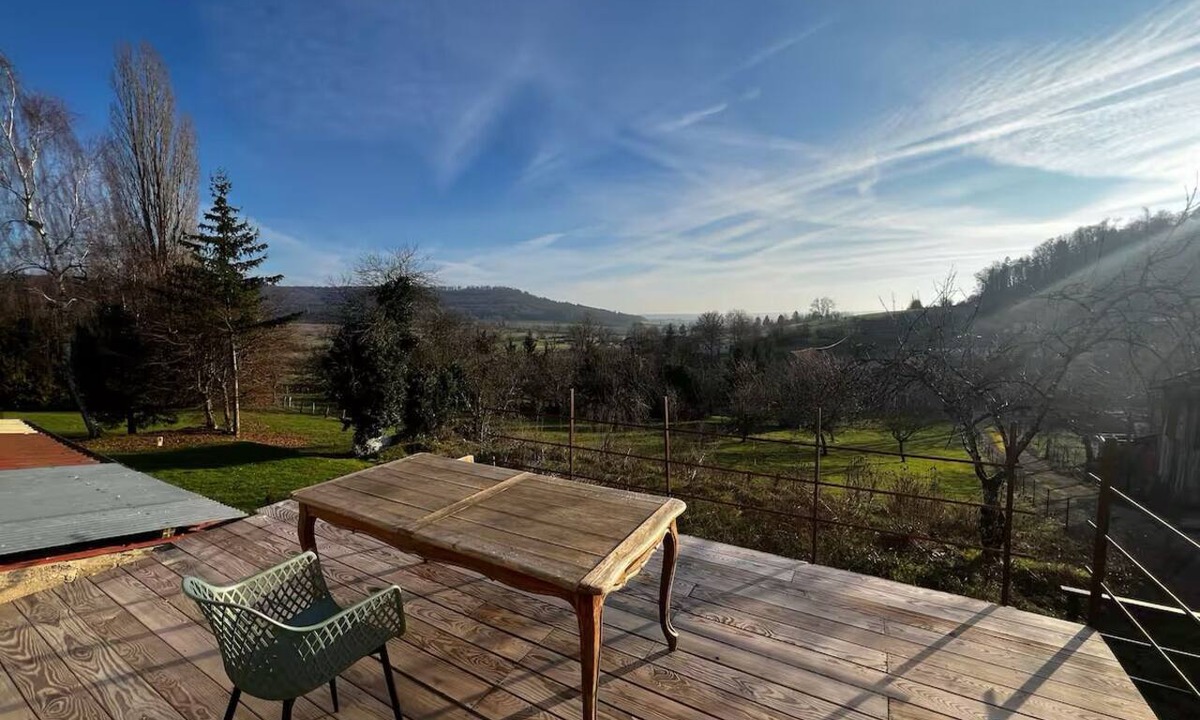 Villouxel House | House with a terrace and a view of nature near Neufchâteau