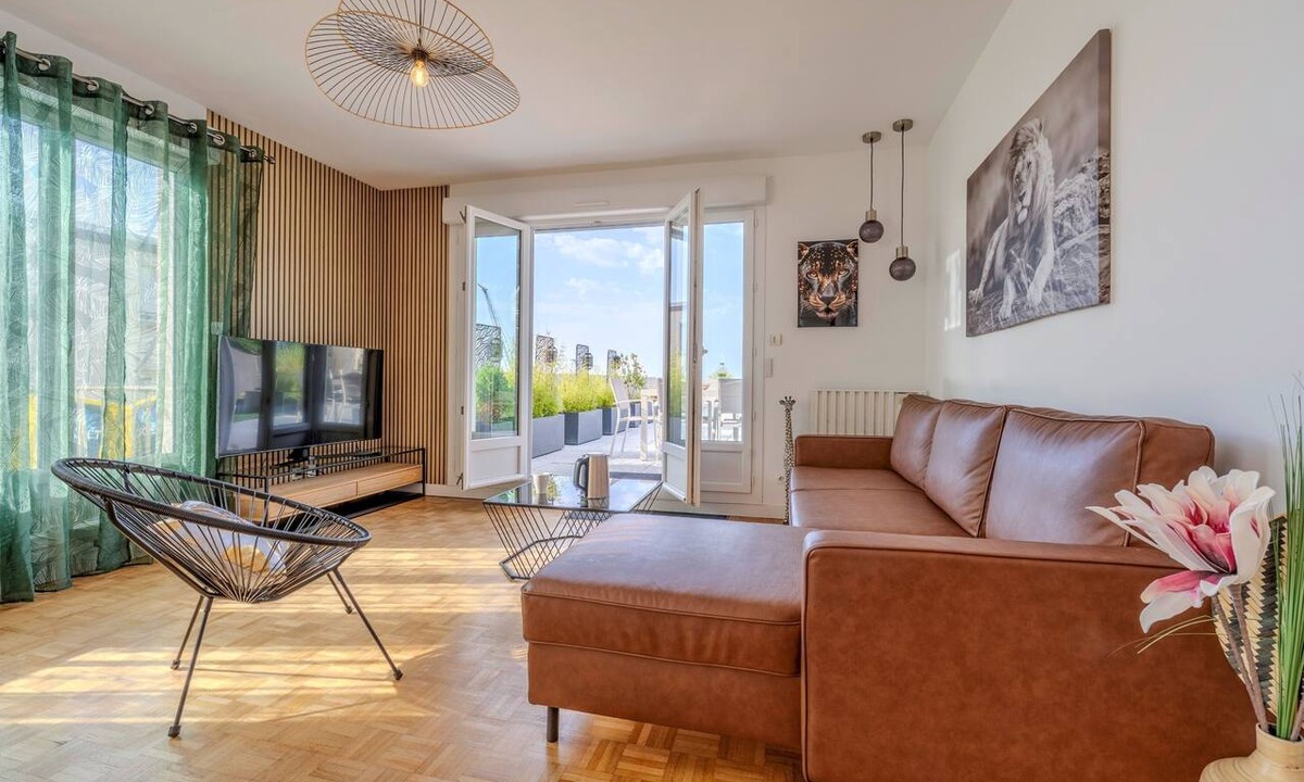 Rive Droite Apartment | La Terrasse de la Rade - Terrasse avec vue mer