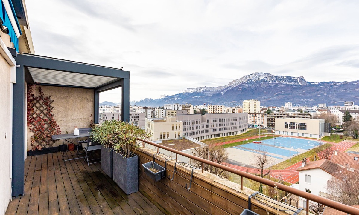 Quartier Exposition-Bajatiere Apartment | Le Berthelot - Terrasse avec Vue Montagne