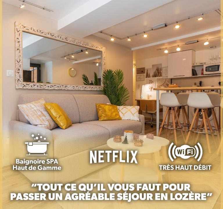 La Vabre Apartment | Le Bohème - Spa/Netflix/Wifi Fibre - Séjour Lozère