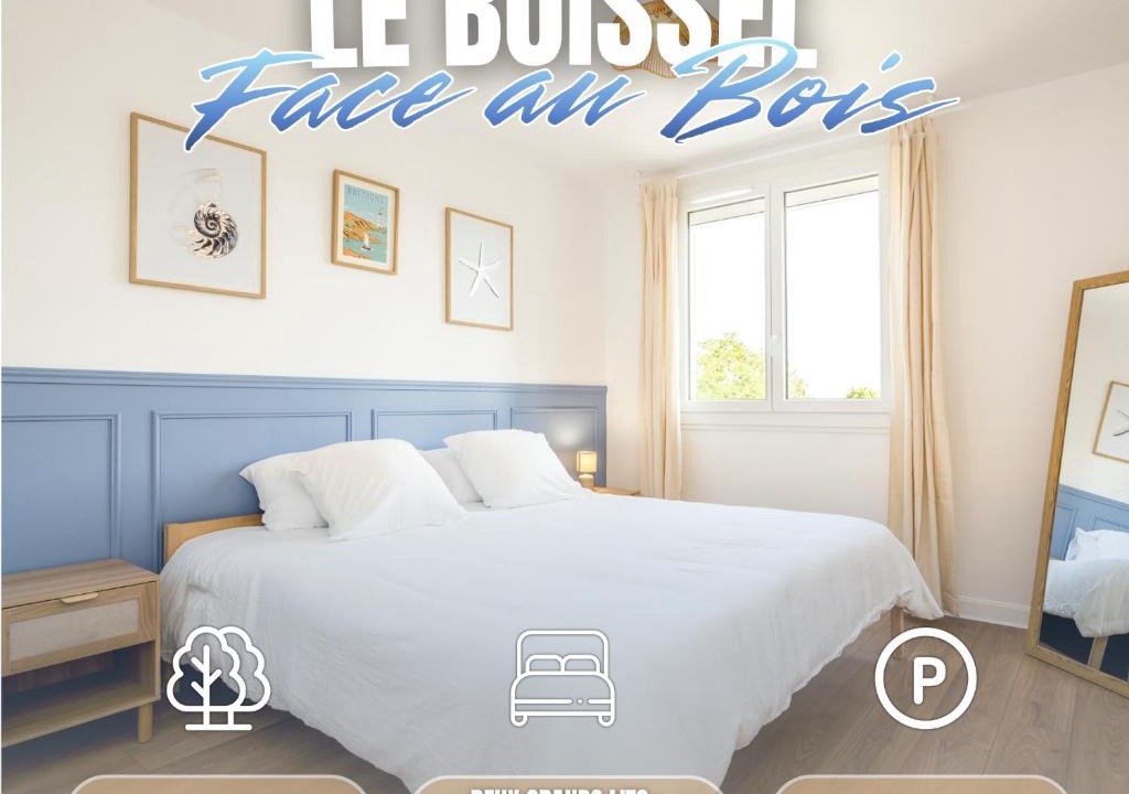 Saint-Brieuc Apartment | Le Boissel - Parc, King Size & Parking Privé
