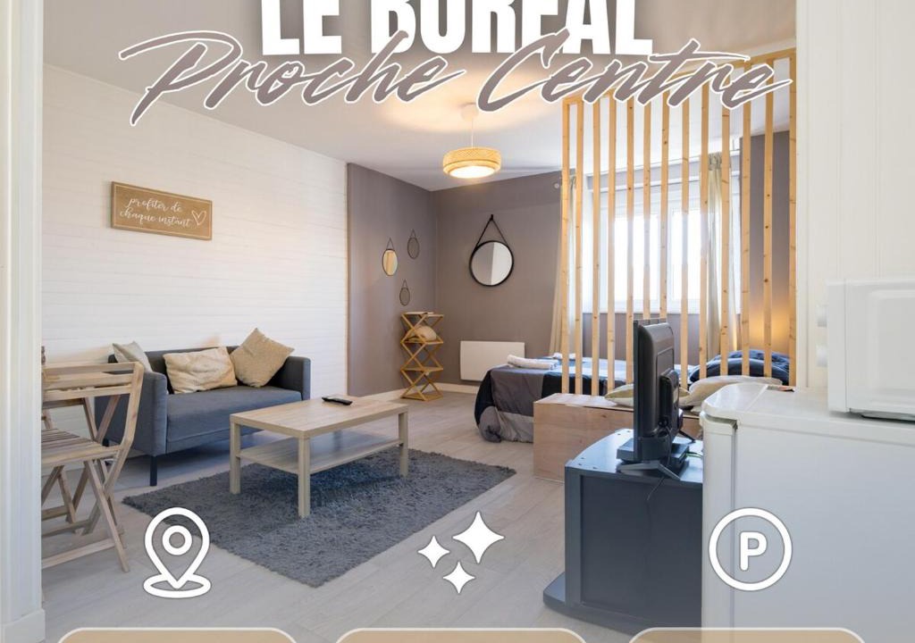 Saint-Brieuc Apartment | Le Boréal - Proche Centre, Moderne & Stationnement