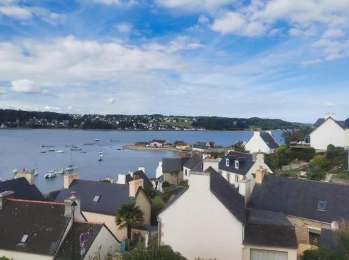 Plouezoch House | Les Hortensias - Maison vue mer Dourduff en mer
