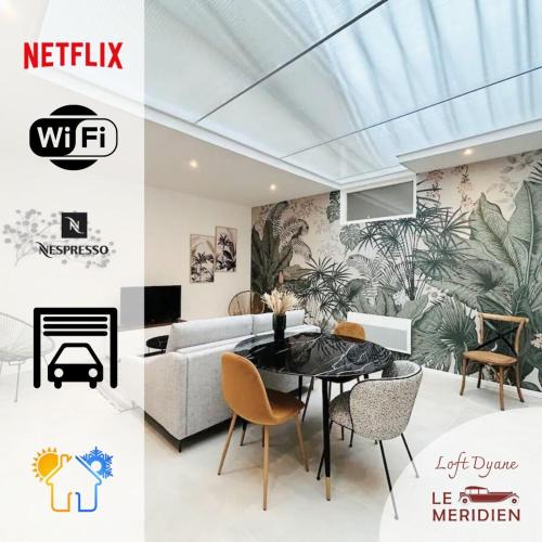 Charbonnieres-les-Bains Apartment | Loft DYANE - Le Méridien #Parking #Lave-linge #Clim #Netflix