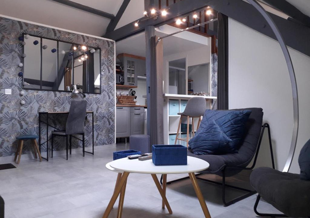 Montargis Apartment | Loft Haut de Gamme Centre Montargis, Place de Parking, Local à vélos, Linge de lits et serviettes, coin rivière amenagé, Hamac, Épicerie, Vélos en option, Tout confort jusqu'à 4 voyageurs