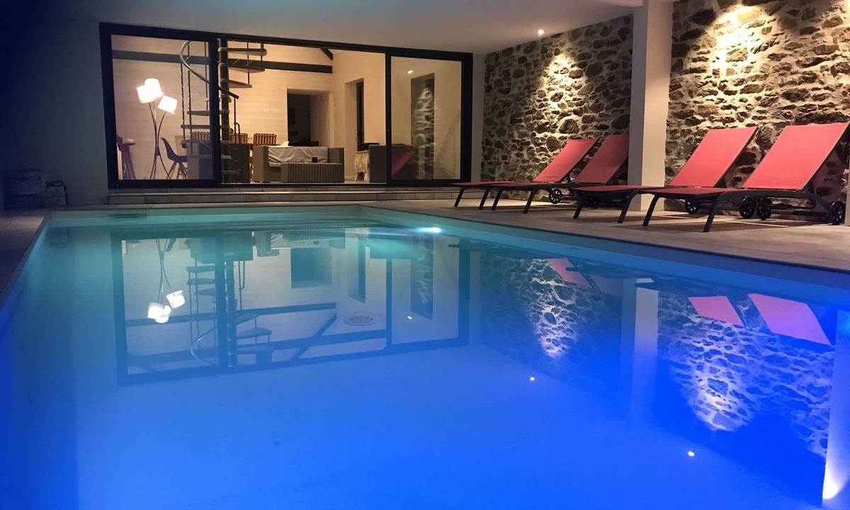 Plouider House | Magnificent farmhouse, heated indoor pool, Jacuzzi, cinema room