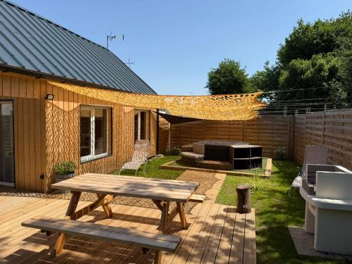 Marzan House | Maison en bois 2 avec SPA et climatisation