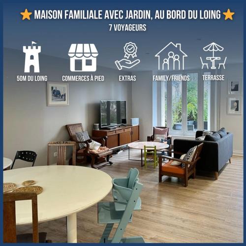 Moret-sur-Loing House | Maison familiale-jardin-50m du Loing-tout à pied
