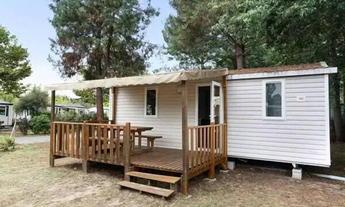 Pommeuse House | Mobile-home | Comfort | 2 Bedrooms | 4 persons | Raised terrace