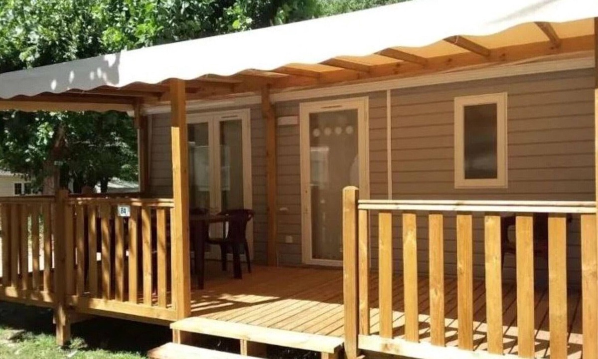 Mialet House | Mobile home with terrace for 6 people