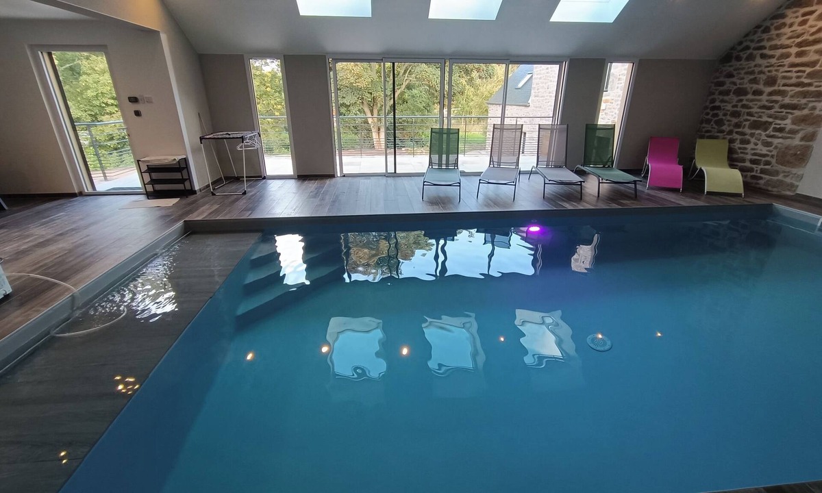 Ploudalmezeau Villa | Moulin de Kerloroc:Charming Breton Mill with Indoor Pool and Games for 11 Guests