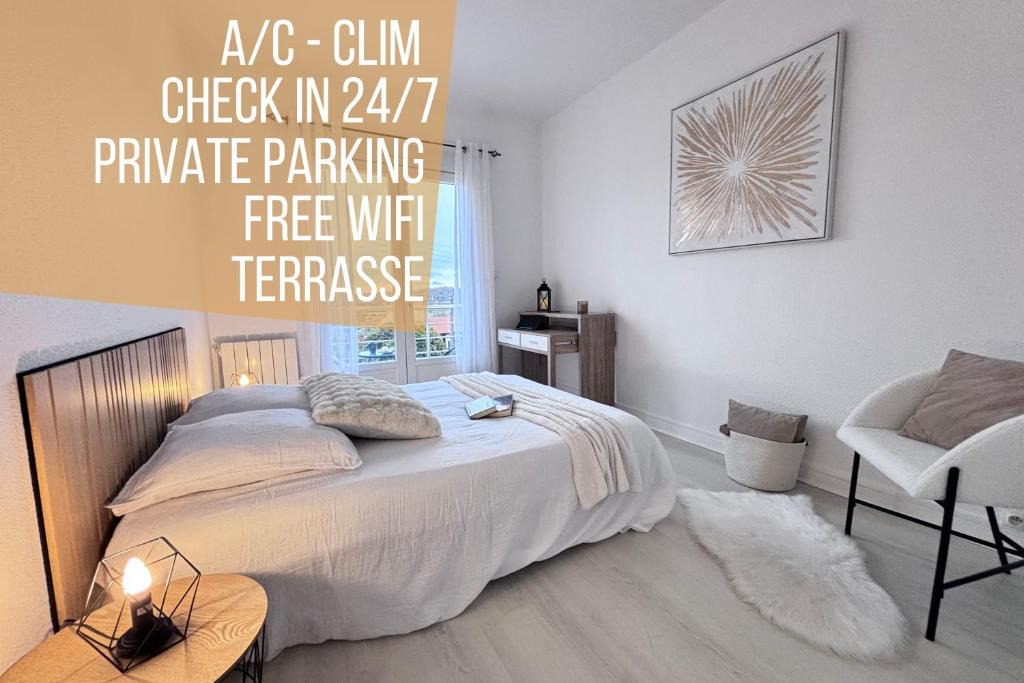 Chatel-Guyon Apartment | Nid des Puys - 2 chambres - Terrasse - Balcon - Parking - Clim