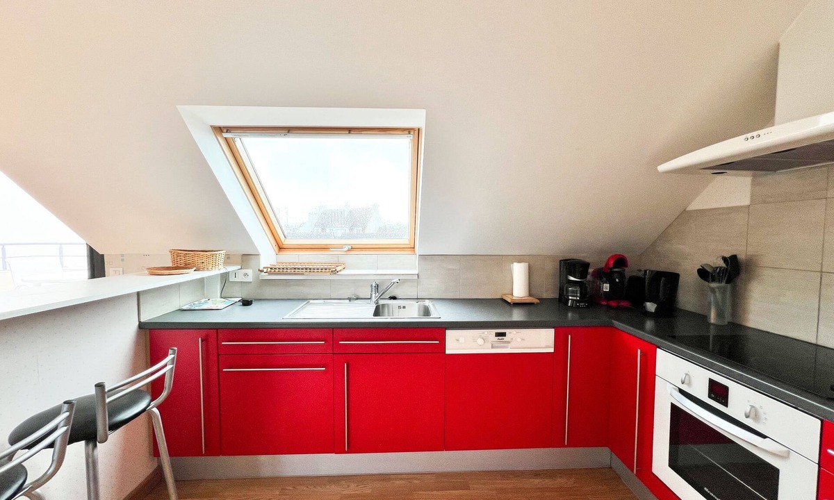 Le Conquet Apartment | Spacious duplex sea view, balcony terrace + parking space/IDEAL FAMILY
