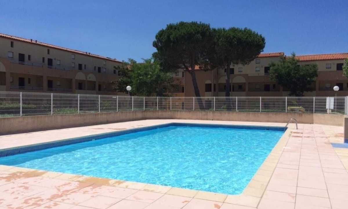 Saint-Cyprien Plage Apartment | Studio cabin with pool in Saint Cyprien Beach Les Capellans 4 people