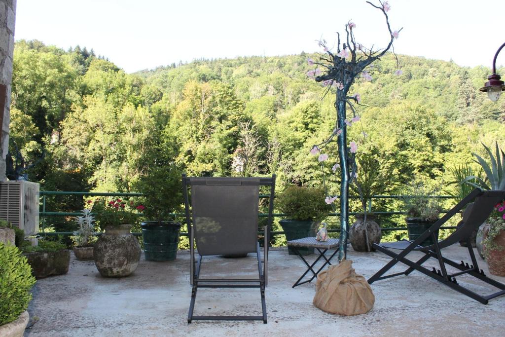 Olliergues Apartment | Studio Malou - Cosy, grande terrasse et vue rivière