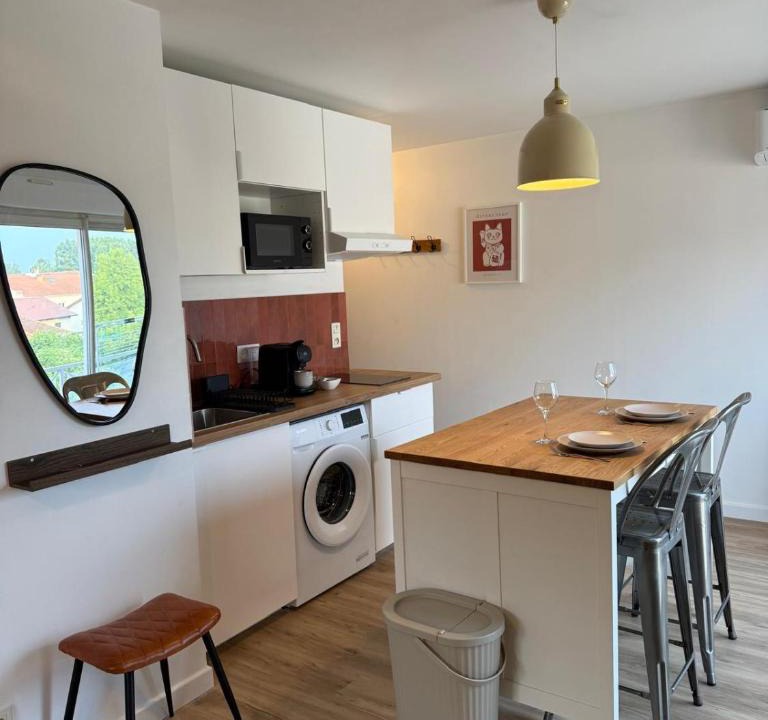 La Verpilliere Apartment | Suite Ô Maé Climatisé proche Village Outlet - Aéroport