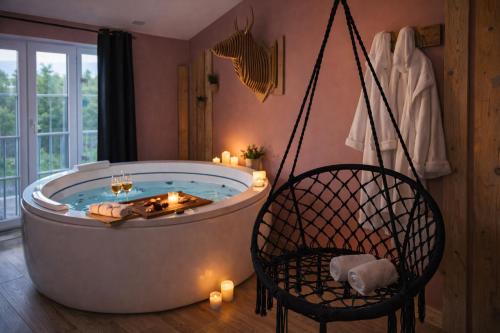 Belleme Apartment | Suite romantique & spa Prova - Love room - Rétroprojecteur Netflix