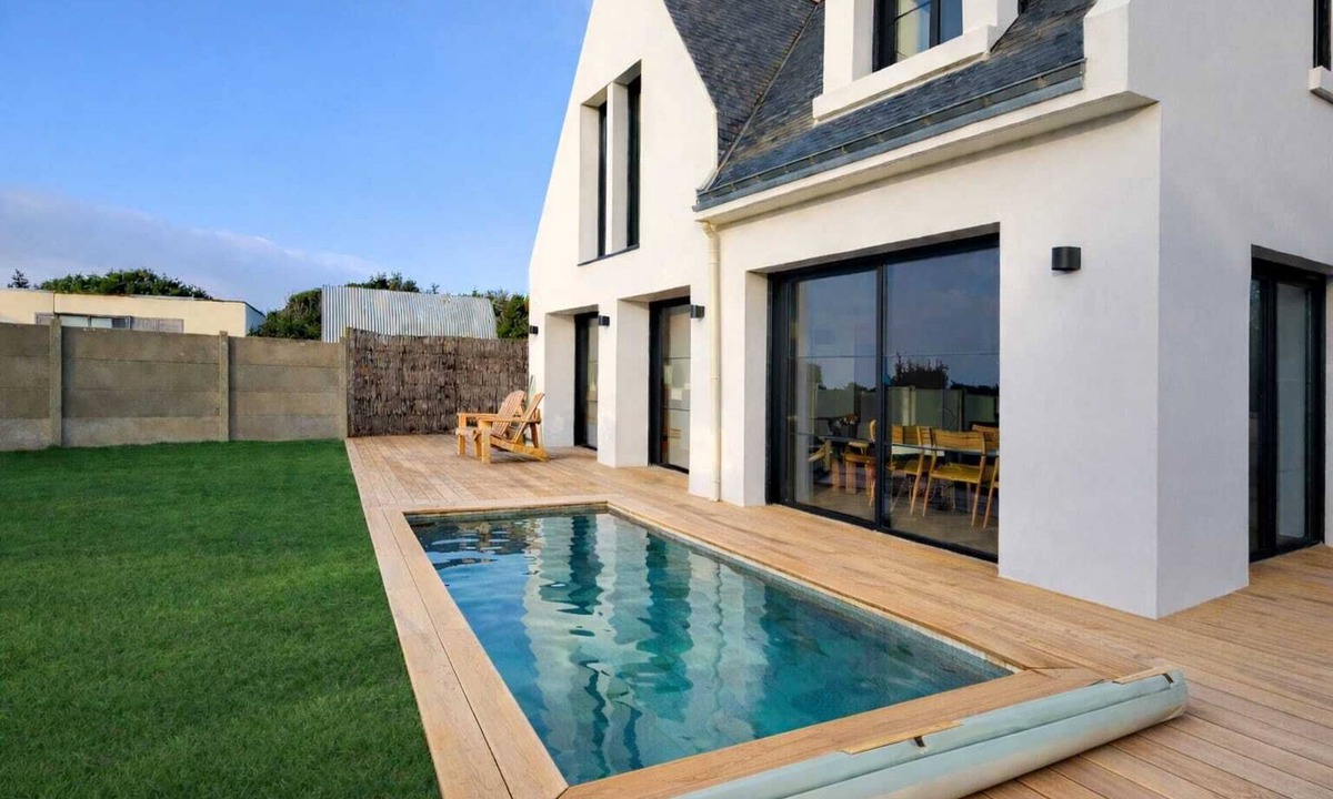 Quiberon House | Villa Côte Sauvage : quiet, swimming pool and sea view