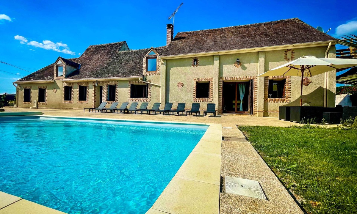 Saint-Hilaire-les-Andresis Villa | Villa Cocorico (45) 30 pers-piscine-1h30 Paris