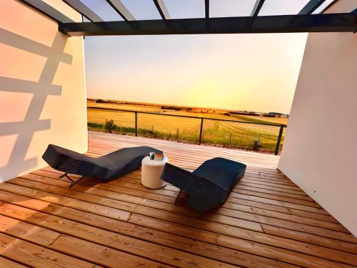 Etaules Villa | Villa d'architecte neuve 8 pers, 4 ch, jardin clos, terrasse, pétanque