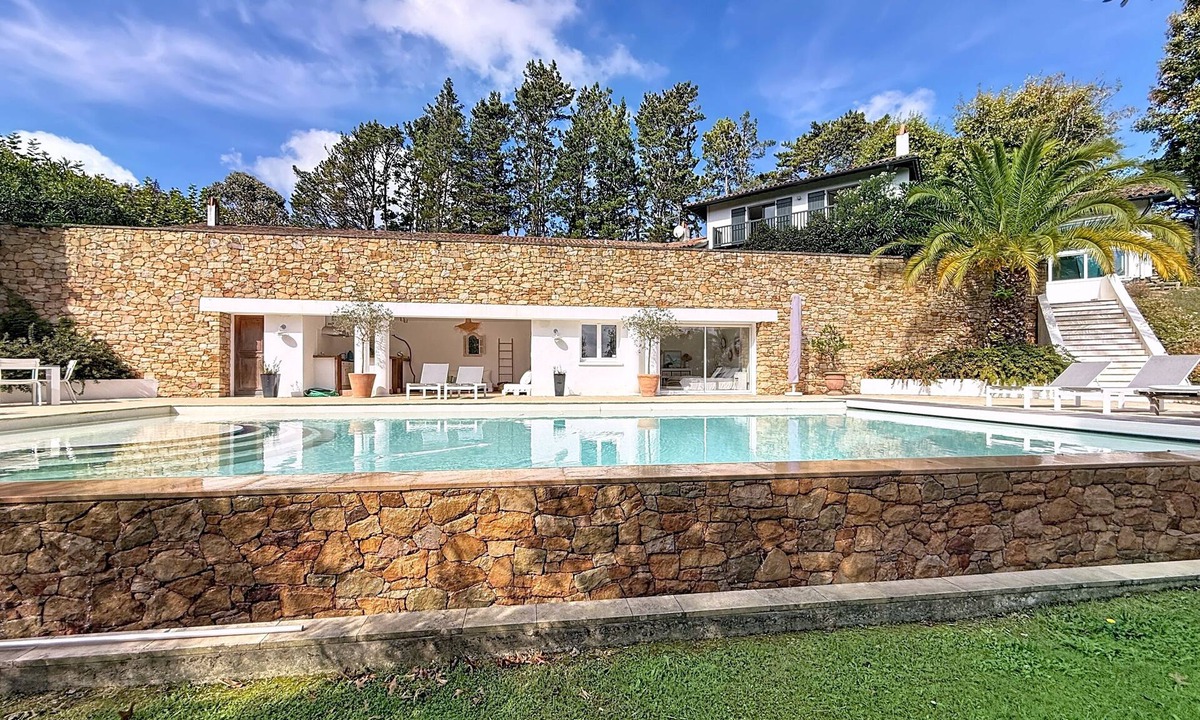 Urrugne House | Villa LA RHUNE - With an infinity pool, private fronton, and pool house. Sleeps 12