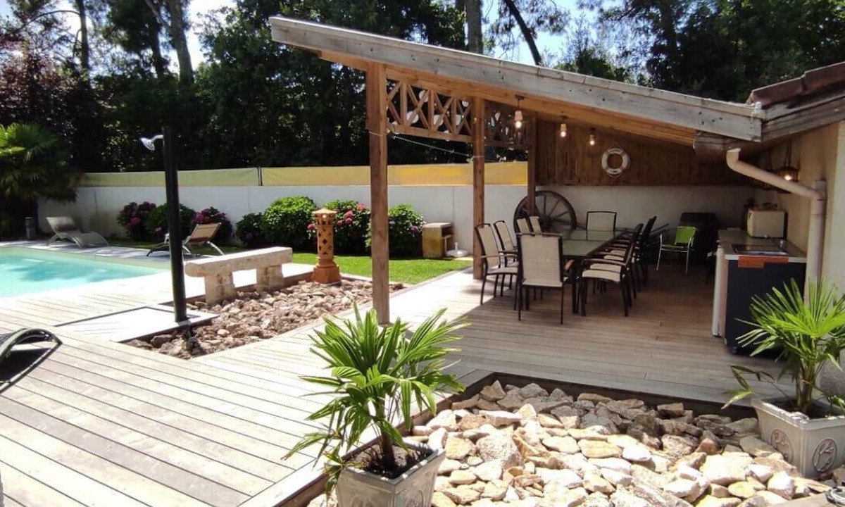 Cazaux Villa | VILLA TENY Classée 3* piscine chauffée BASSIN d'ARCACHON 5 CH 12 pers.