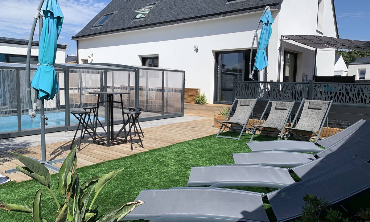 Le Tour-du-Parc House | Villa with heated pool, SPA, hammam 5 minutes from the beach!